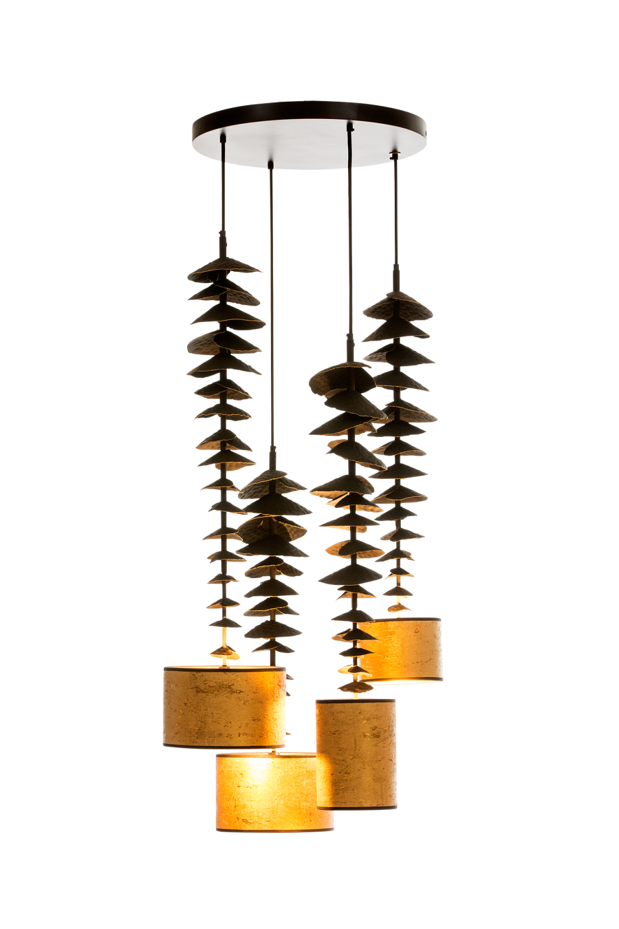 Bracket fungus combination hanging lamp